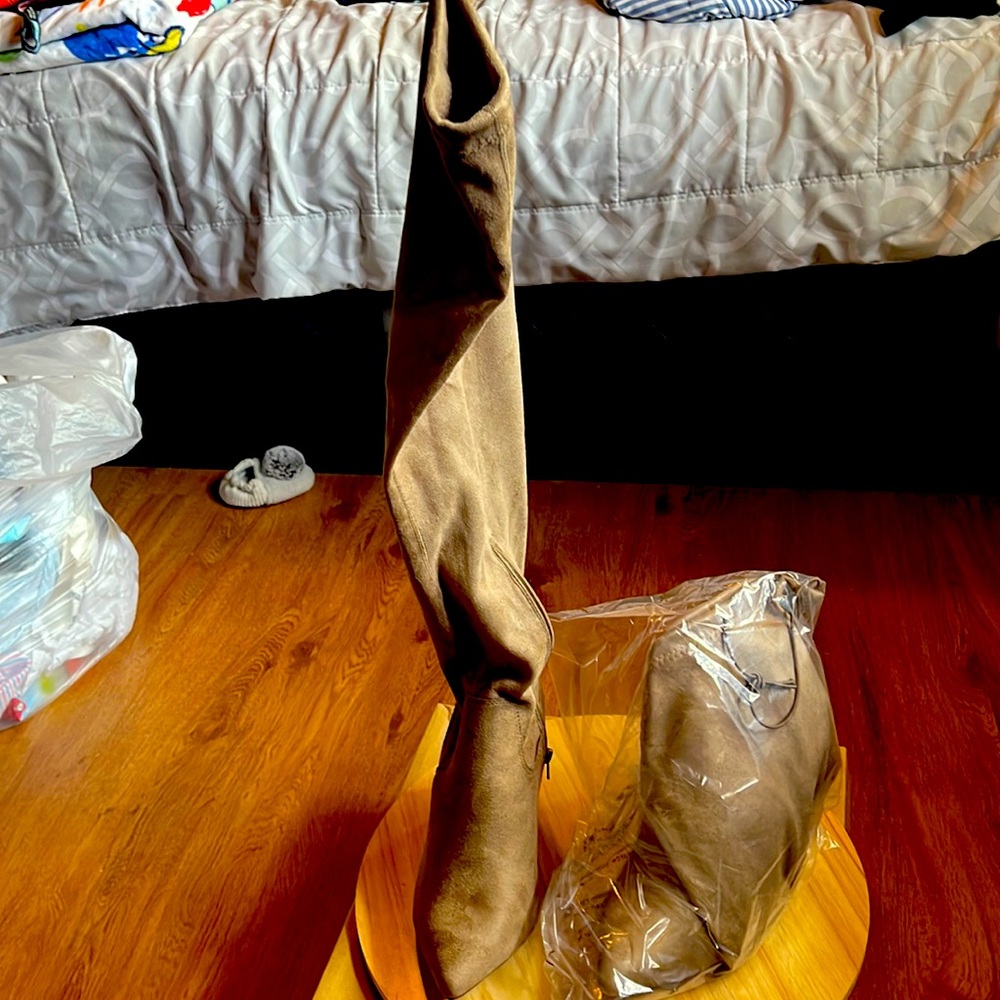 JustFab Taupe Boots